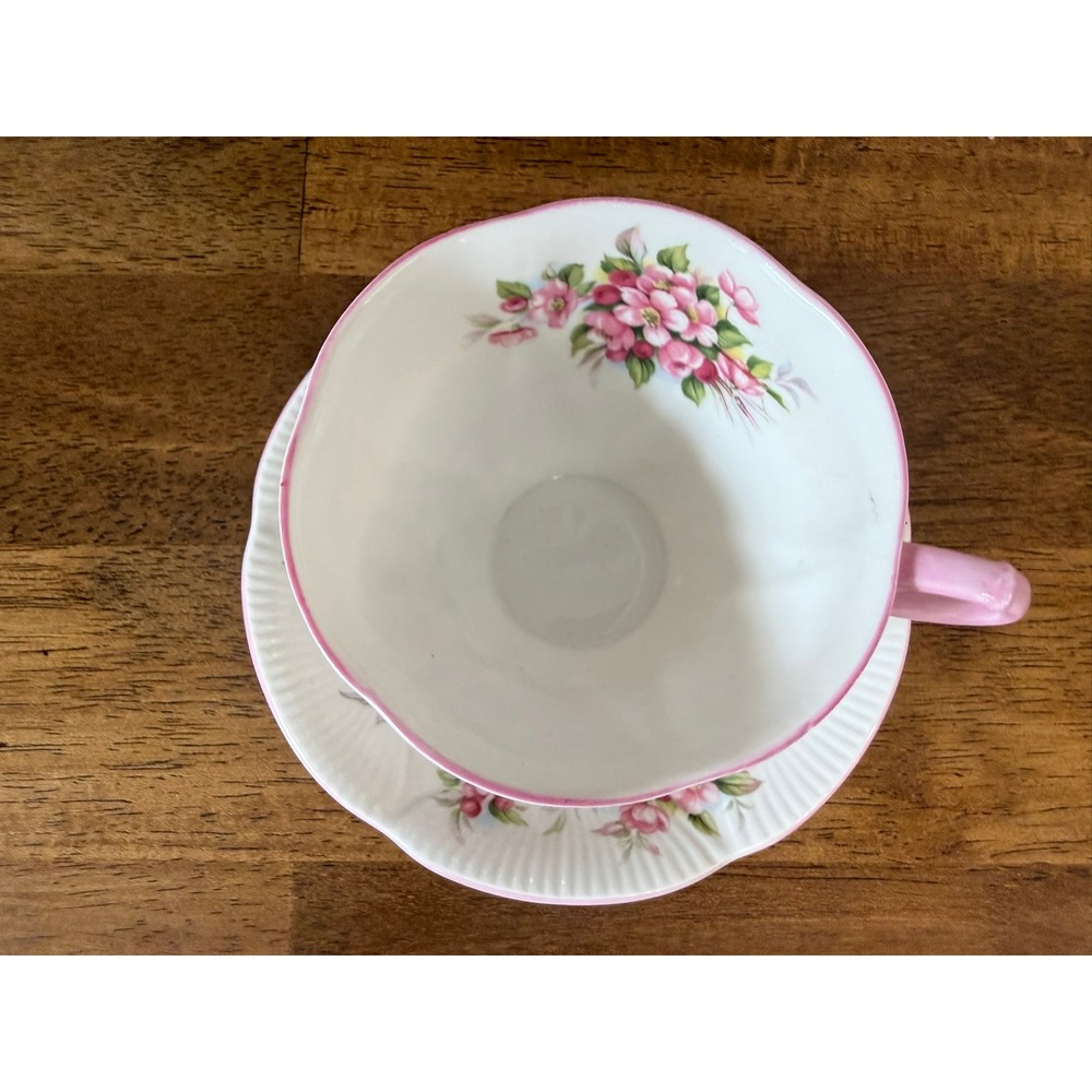 Royal Albert Apple Blossom Teacup & Saucer Blossom Time Bone China England - Picture 7 of 11